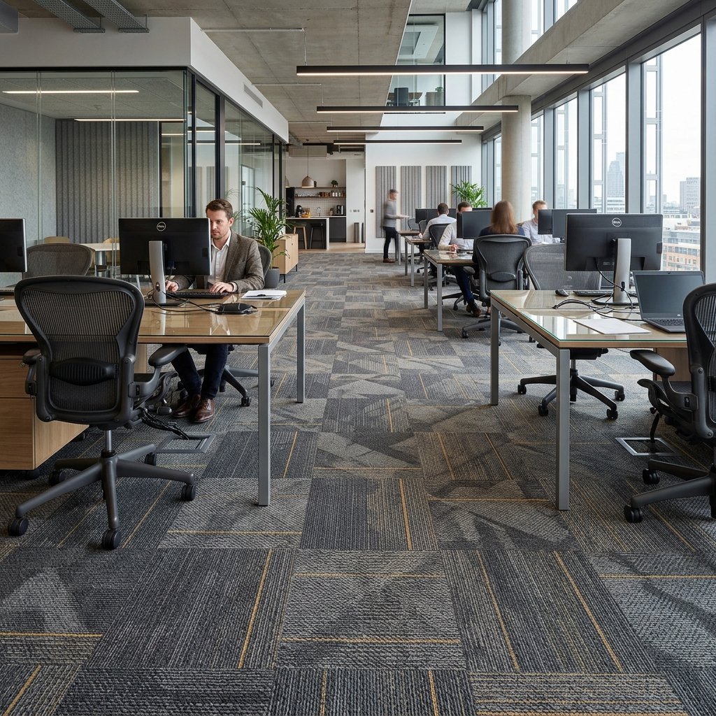 Commercial Carpet Tiles for office workspaces in Chennai
