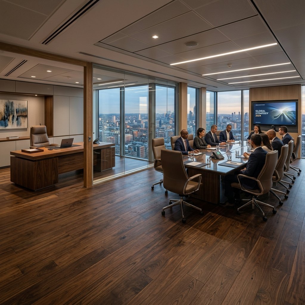 Engineered Wooden Flooring for executive boardrooms in Chennai