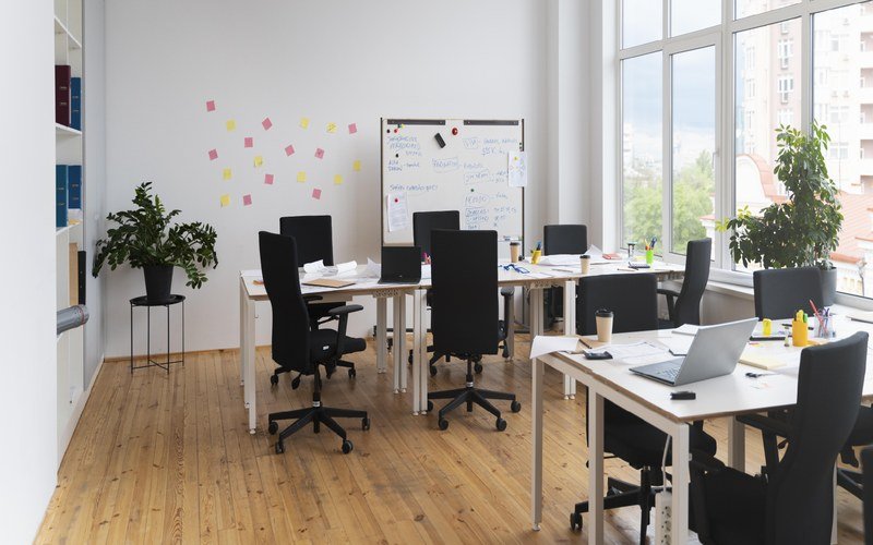 3D geometric commercial office wallpaper in Chennai executive office