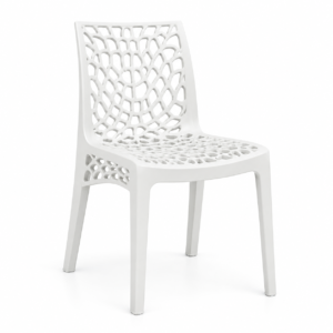 Designer Plastic Chair with a Web