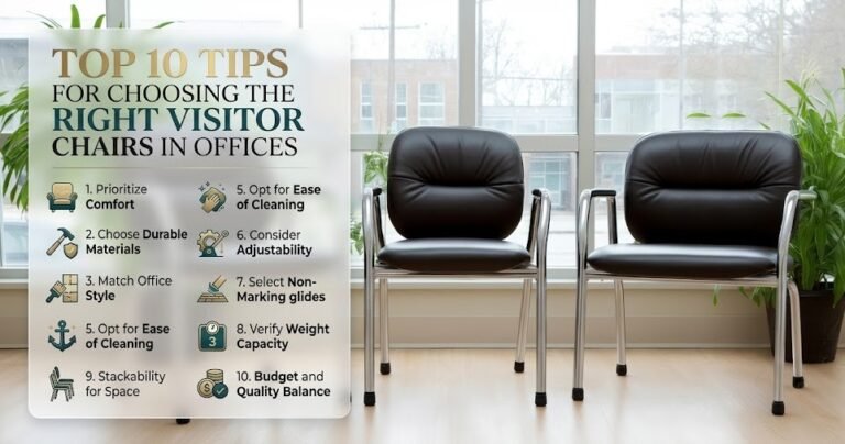 tips for choosing visitor chairs in offices - Velshan Office Furnitures